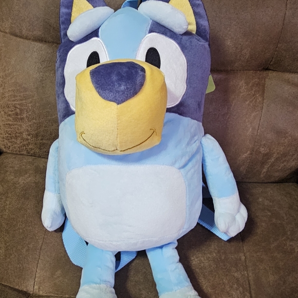 Blue and Yellow Stuffed Animal Backpack - Picture 1 of 2